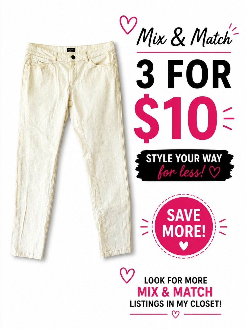 4/$15🟢•BeBop Soft Yellow Jeans